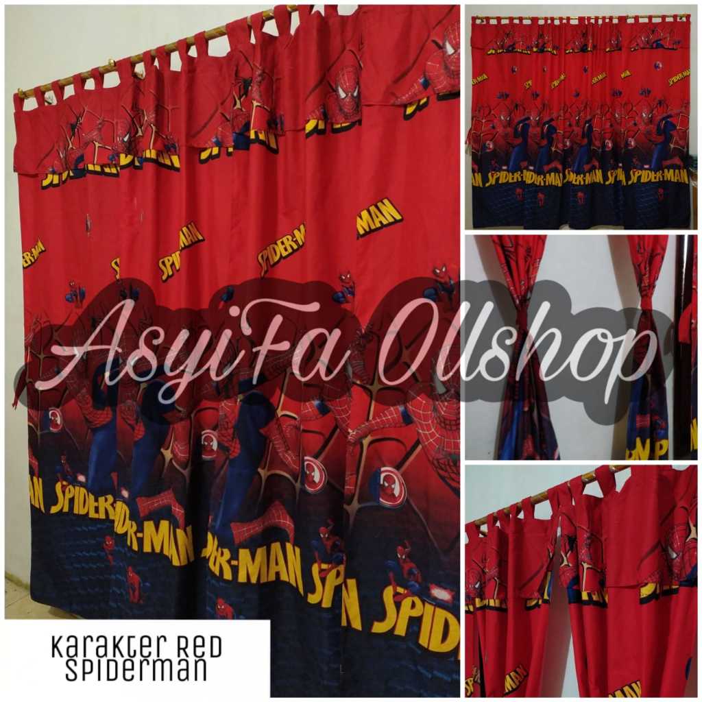 PROMO  Gorden Pintu Karakter Bisa Juga Jendela Karakter Superhero Spiderman