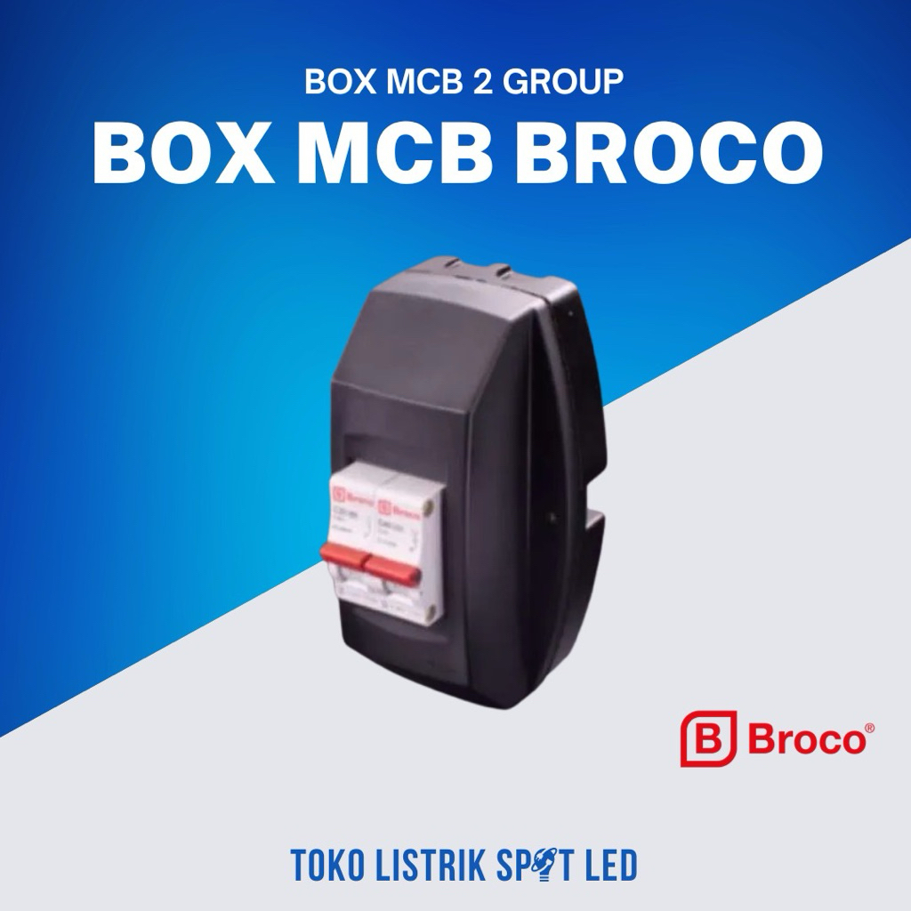 Box MCB Broco 2 Grup | Kotak MCB 2 Group | Box Panel Listrik Broco Original
