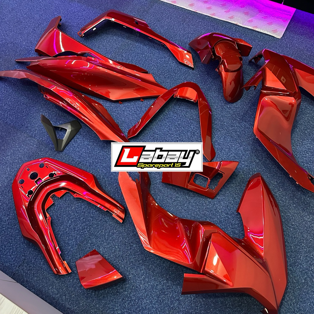 Paket Body PCX 160 2025 New K1Y Full set Original Sesuai di foto merah glossy ori an baru New