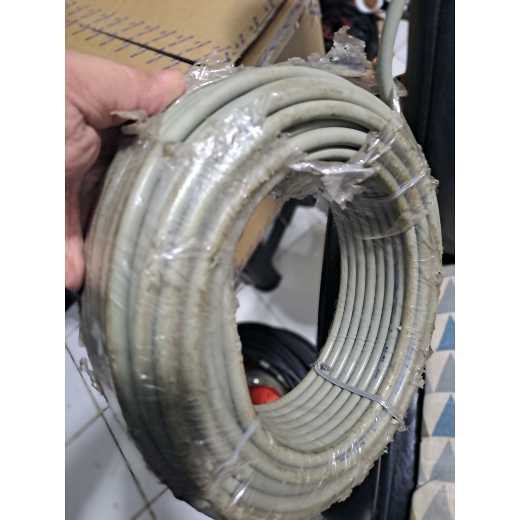 Kabel Coaxial Rg6 Abu Serabut 50 Ohm Untuk Radio Komunikasi RG6 Nippon 40 Meter