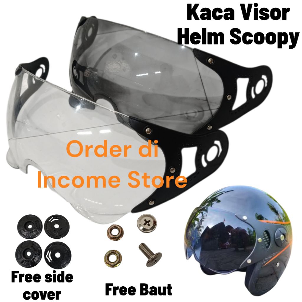 Kaca Helm Scoopy Kaca Mata Helm Honda Scoopy Bogo Pilot