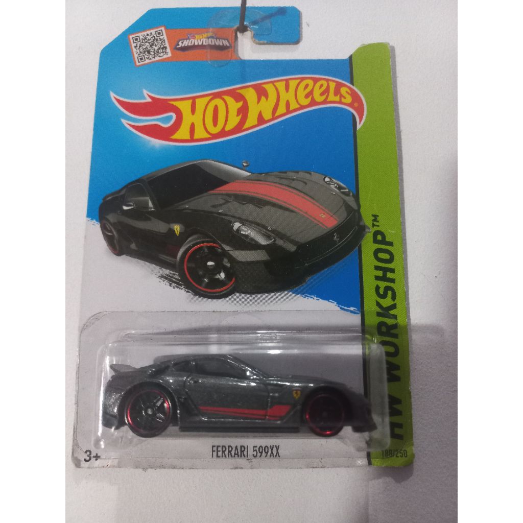hotwheels Ferrari 599XX Abu-abu merah