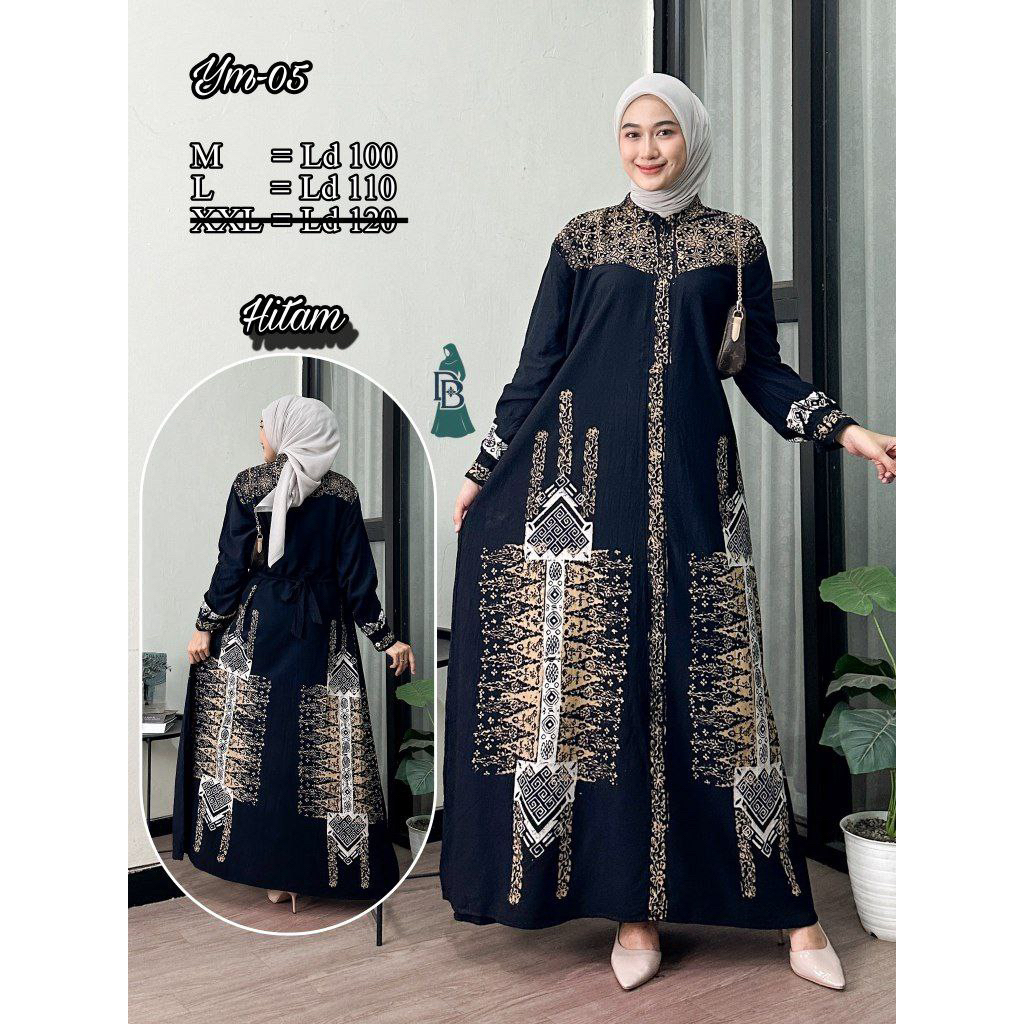 Gamis Twill Ori Batik Jeruk Mas