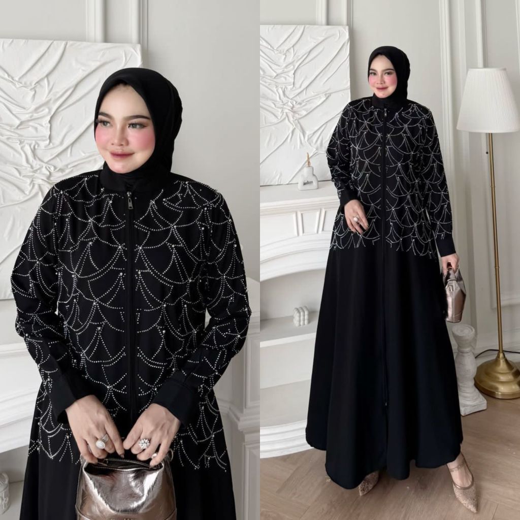 AZIZAH ABAYA DRESS ORI SINESA PREMIUM MURAH ADA JUMBO BIGSIZE