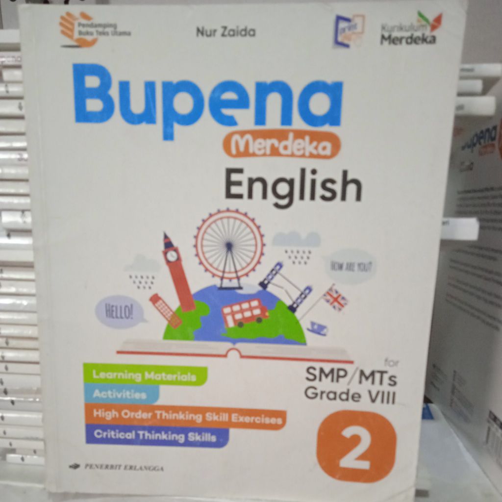 bupena English untuk SMP kelas 2 kurikulum merdeka