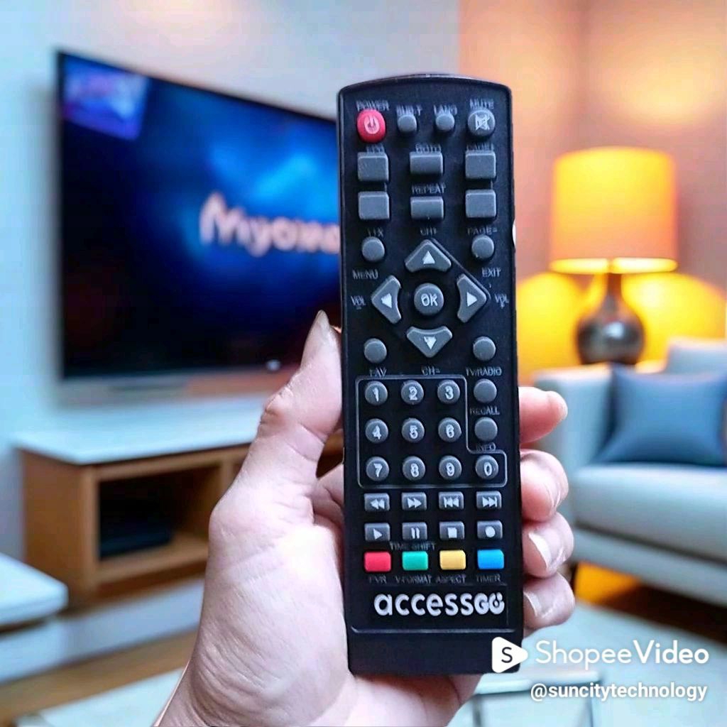 ACCESSGO  DIJAMIN TANPA SETTING- REMOT REMOTE TV SET TOP BOX  STB ACCESSGO LANGSUNG KONEK KE TV