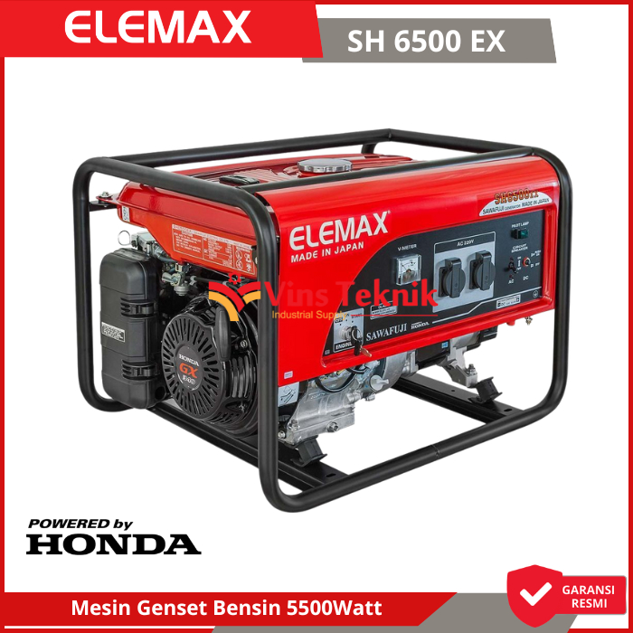 Elemax SH6500-EX Mesin Generator Set Genset Bensin Honda SH 6500 EX