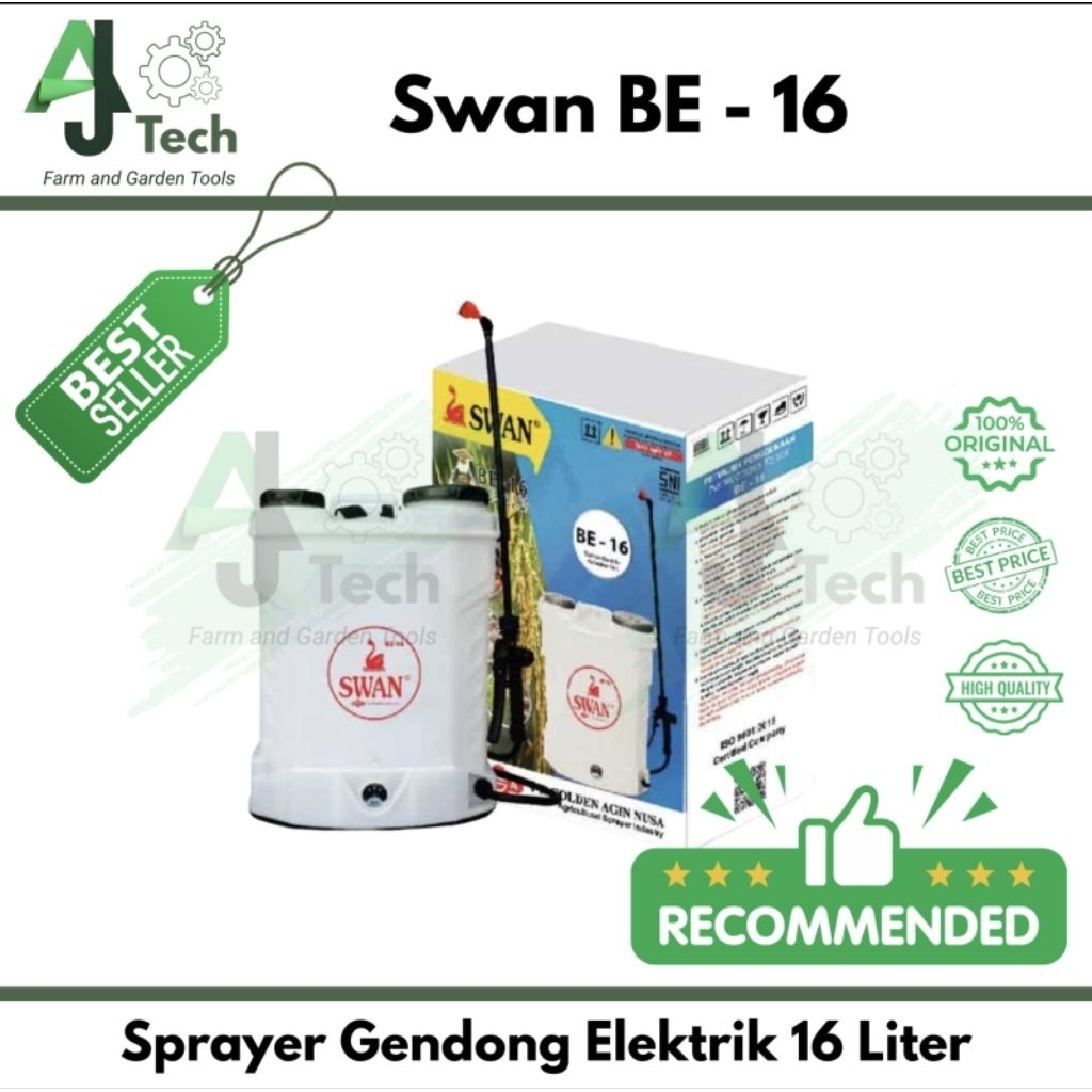 Sprayer Elektrik Swan BE 16 alat semprot hama