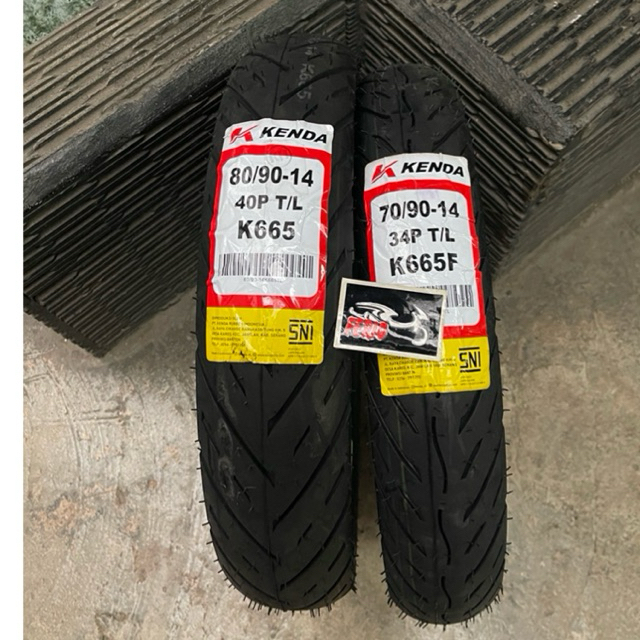 Ban Luar KENDA Ban Tubless K665 Ring 14 Matic Mio Beat Vario Ban Luar Motor Universal