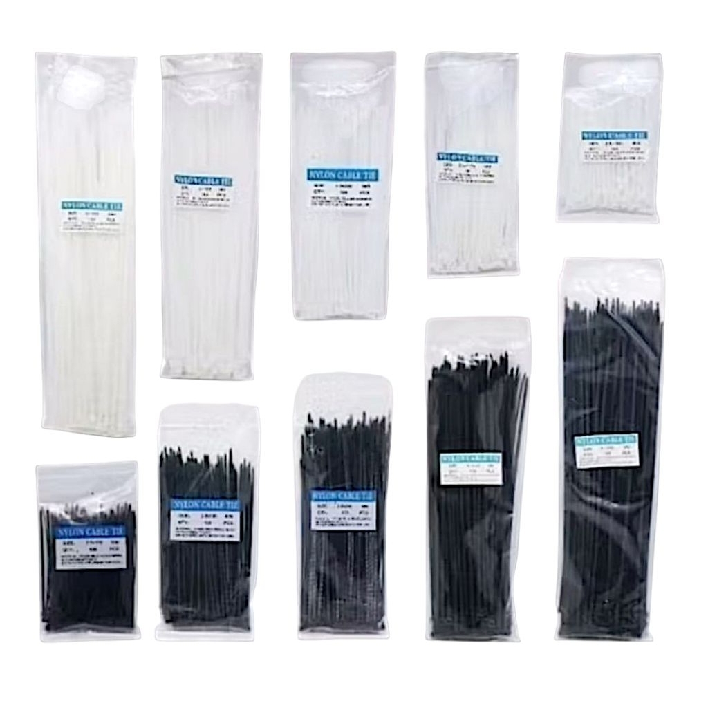 kabel ties 10cm 20cm HITAM PUTIH  / cable ties 10cm 20cm / nylon CABLE TIES