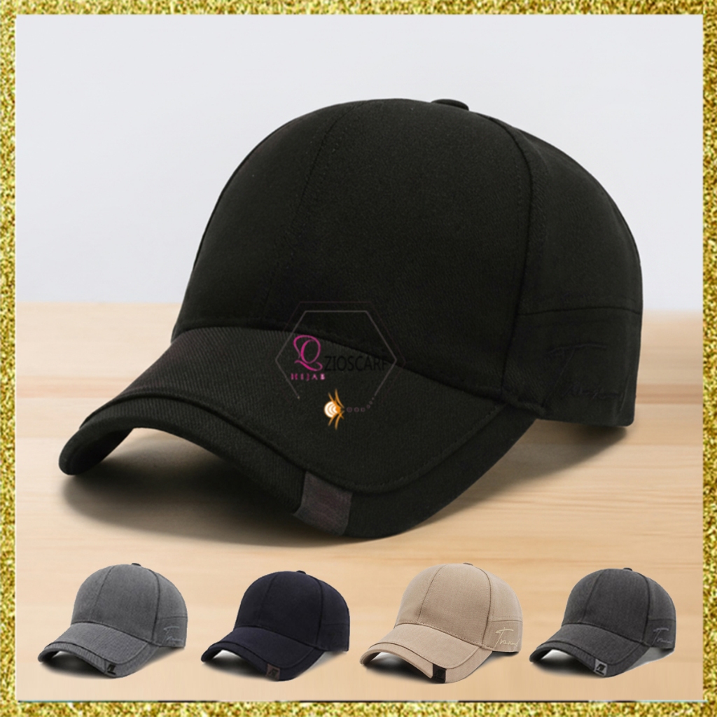 TOPI PRIA DISTRO KEREN POLOS BASEBALL CAP IMPORT PRIA WANITA BAHAN TEBAL HIGH QUALITY TRC