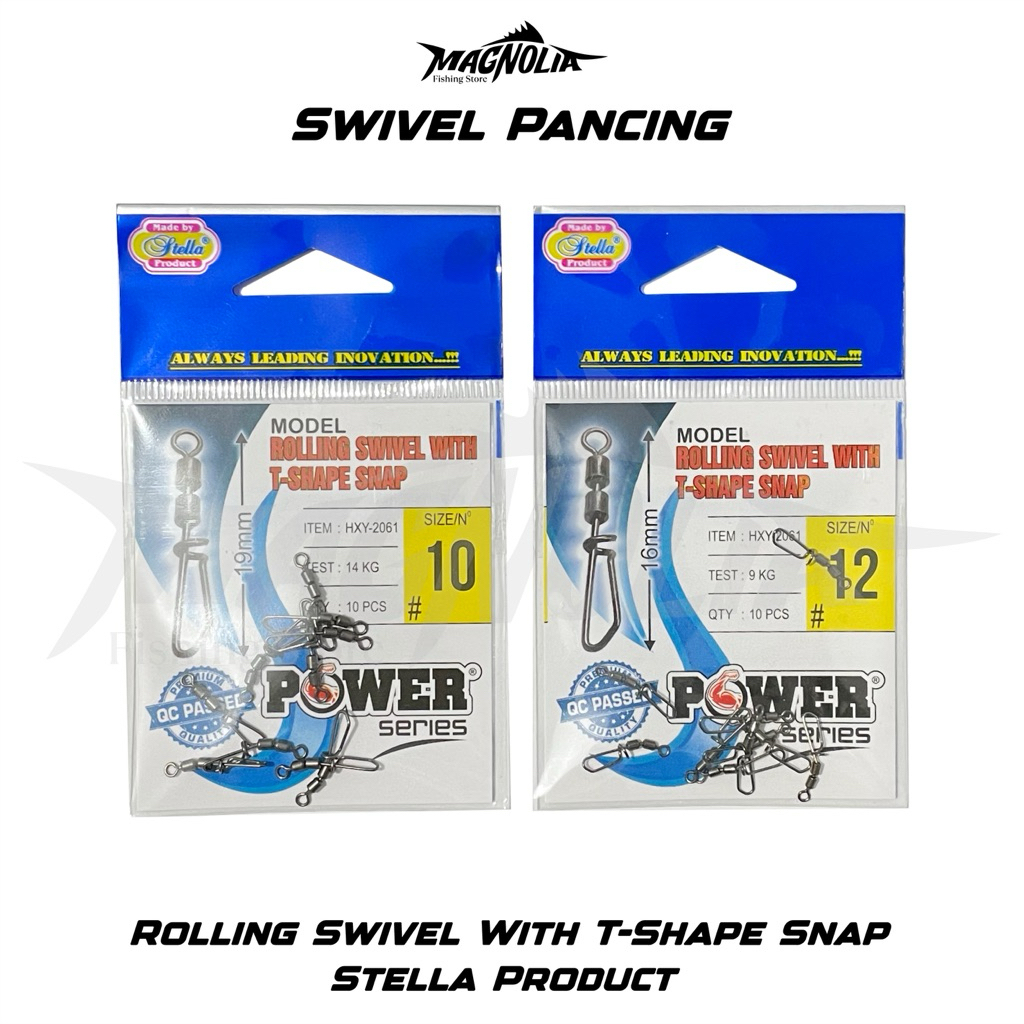 kili kili pancing rolling swivel with snap stella product T-SHAPE SNAP HXY-2061