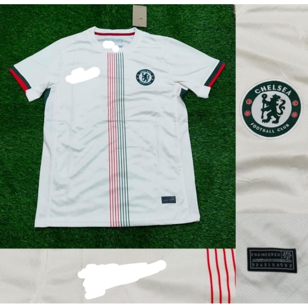 Jersey Kaos Baju Sepak Bola Dewasa Chelsea Celsea Chelsi Celsi Home Away 3rd Third Putih White Klub 