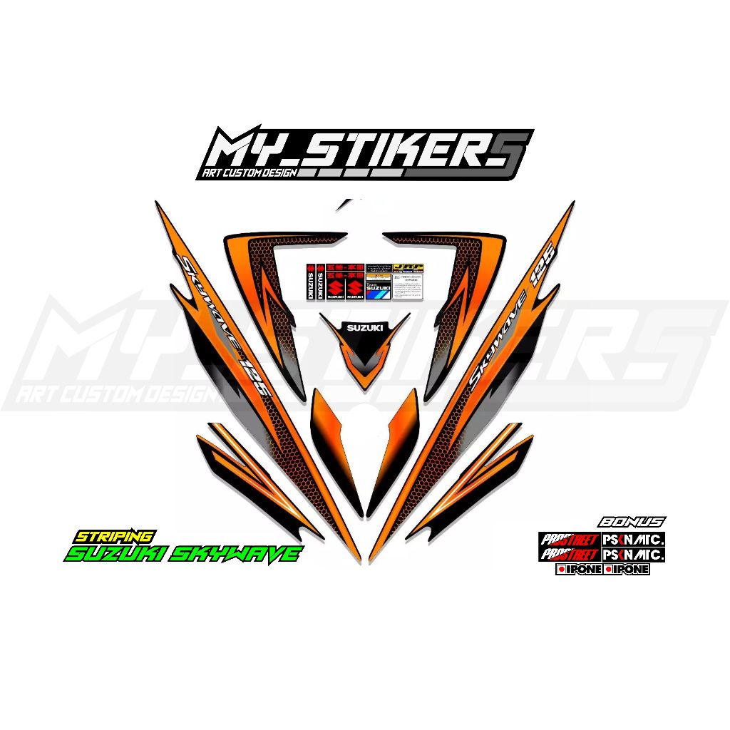 stiker suzuki skywave premium / Suzuki Skywave malaysia / Suzuki Skywave Thailand