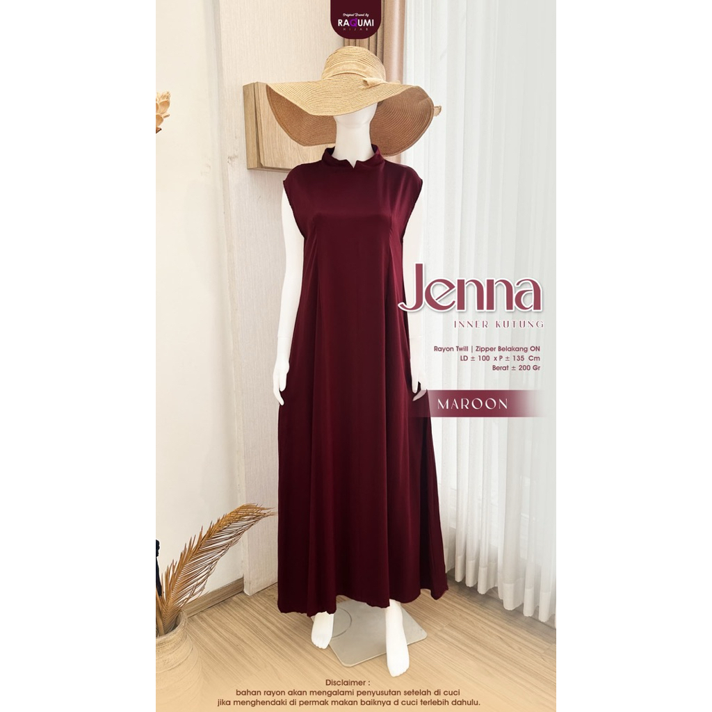 Raqumi Hijab dalaman gamis inner kutung// Jenna inner kutung ori by Raqumi hijab