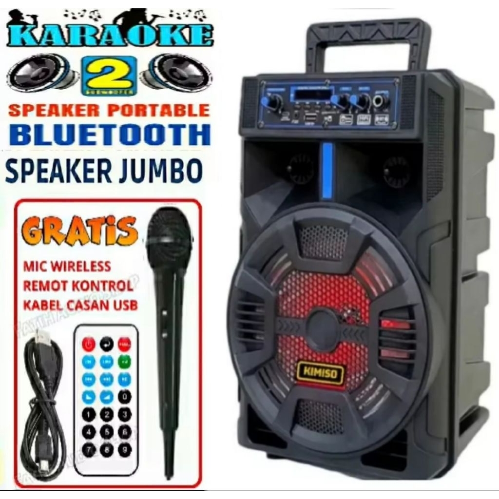 BAYAR DIRUMAH Speaker Bluetooth NX-8103 Speaker Subwoofer aktif Super Basss 8.8inc Subwoofer aktif G