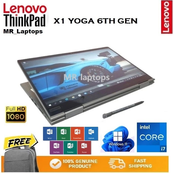Laptop Lenovo Thinkpad X1 Yoga G6 Core i7 Gen 11 Ram 32GB/512GB SSD - X1 Yoga5 i7 10th NO STYLUSH PE
