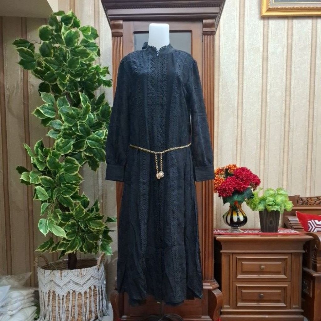 Gamis ixora bordir premium terbaru.