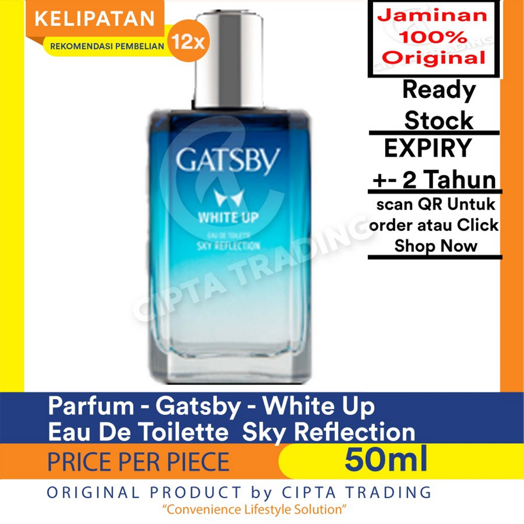 Parfum Minyak Wangi Gatsby Eau De Toilette White Up Sky Reflection 50ml