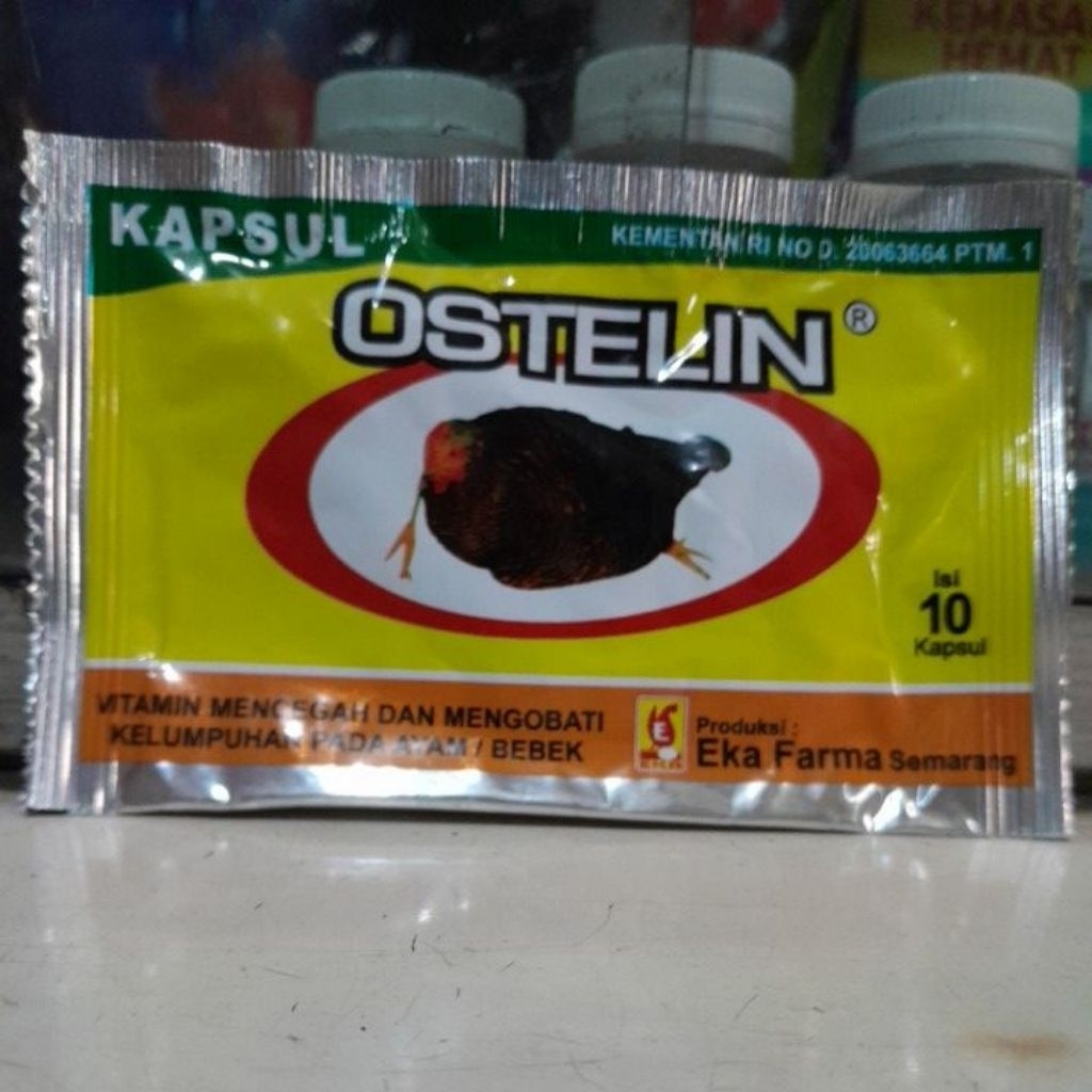 OSTELIN 10 Kapsul - Obat Lumpuh Ayam Bebek