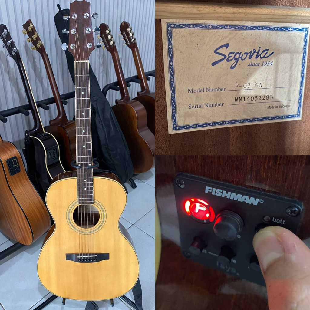 GITAR AKUSTIK ELEKTRIK SECOND ORIGINAL SEGOVIA F 07 GN