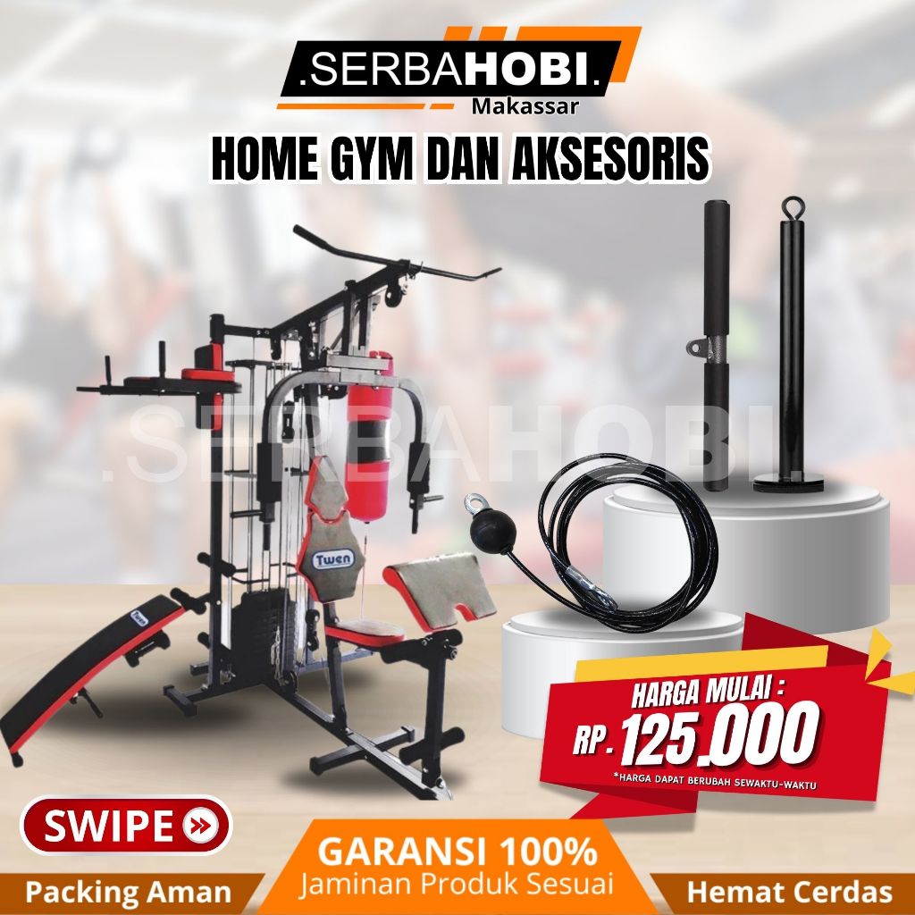 Home Gym Kekinian Multifungsi untuk Latihan / Alat Gym Rumahan / Gym station Rumahan Termurah - Read