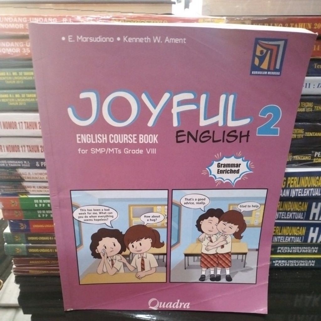 JOYFUL ENGLISH KELAS 2 SMP GRAMMAR ENRICHED KURIKULUM MERDEKA PENERBIT QUADRA