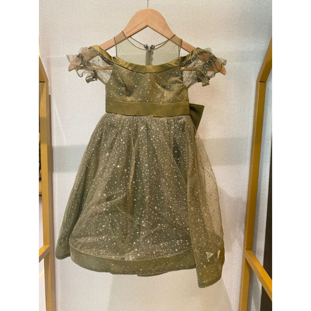Dress anak olive green