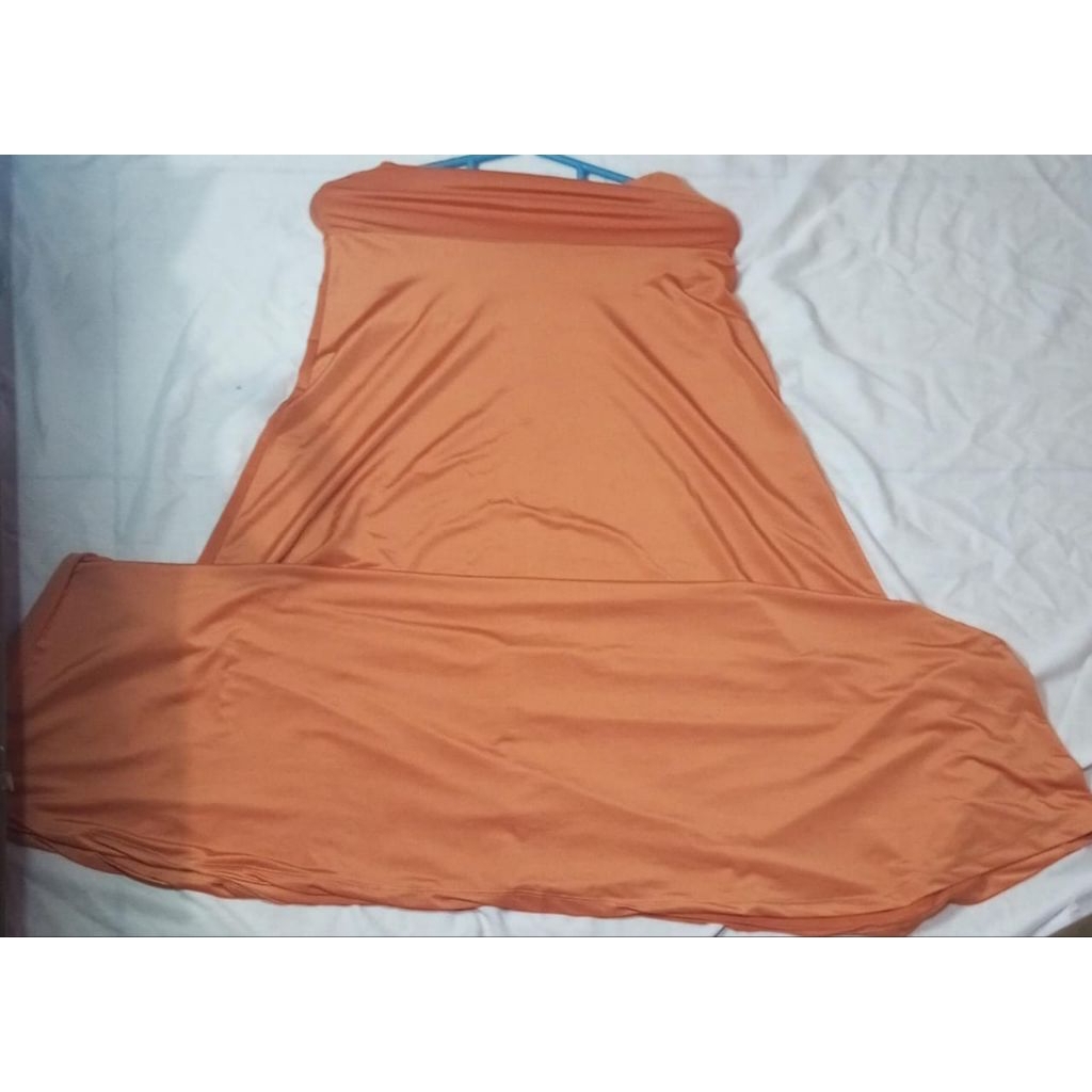 Preloved Rok Payung Muslimah Coklat Bata – Adem Melar, Cocok Harian & Ngaji