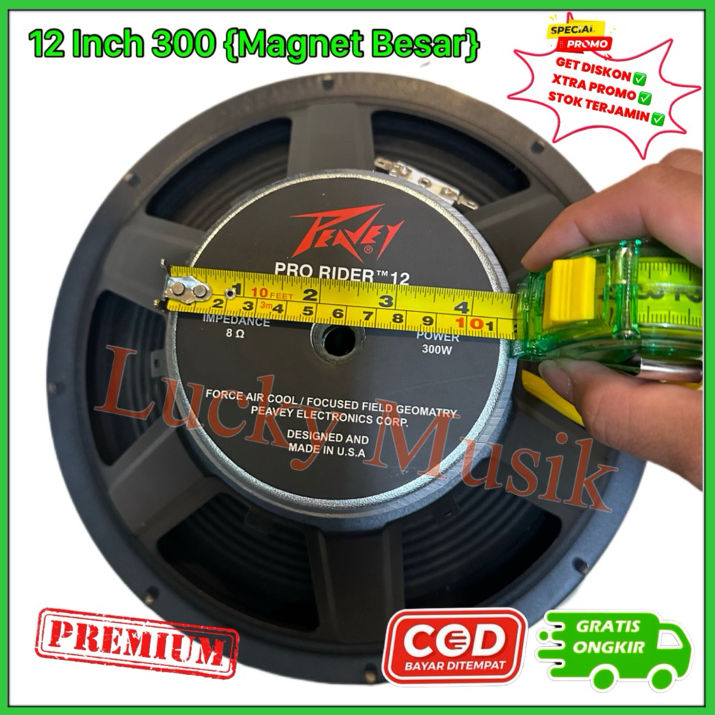 Speaker component Peavey Pro Rider 12 inch 300 watt / 12 inch 400 watt / 12 inch 600 watt speaker pe