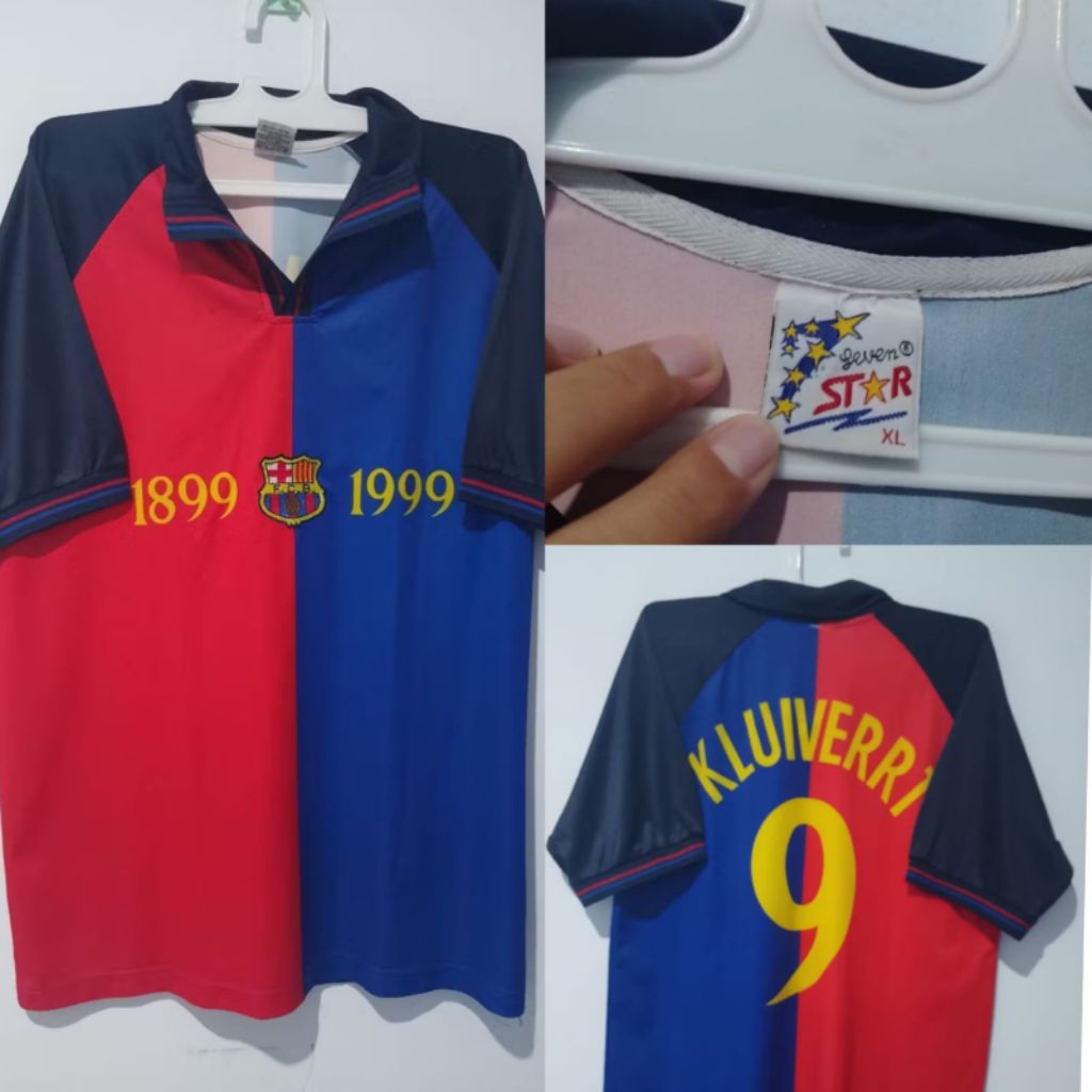 Jersey Vintage Barcelona 1999 centenary 100th, Jersey KW Lokal Seven Star not Multisport Austy