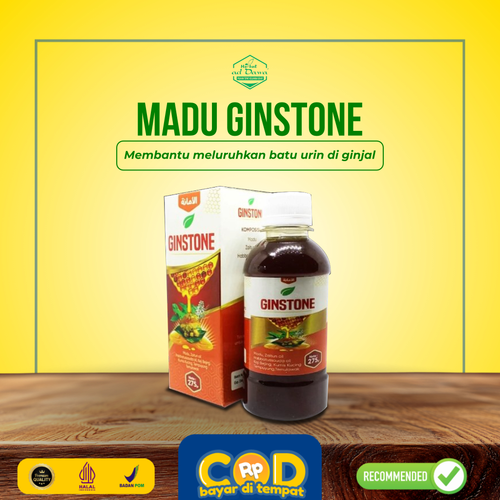 Ginstone Honey / Madu Ginjal / Obat Herbal Ginjal/Herbal Gagal Ginjal