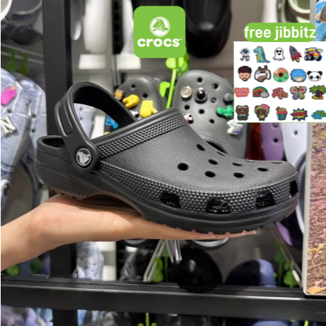 Crocs Original 100% Sandal Pria  Anti Air Cross Clog Baya Band Clog Original - Hitam/Black