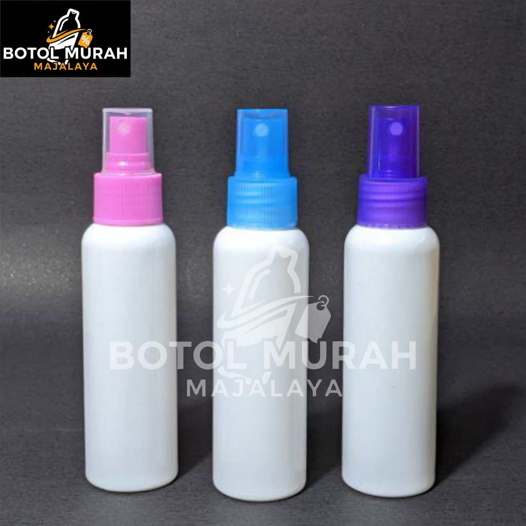 Dove Tutup Spray Warna Warni 100 ML Botol PET Murah Original | BOTOL PARFUME SPRAY PUTIH 100ML