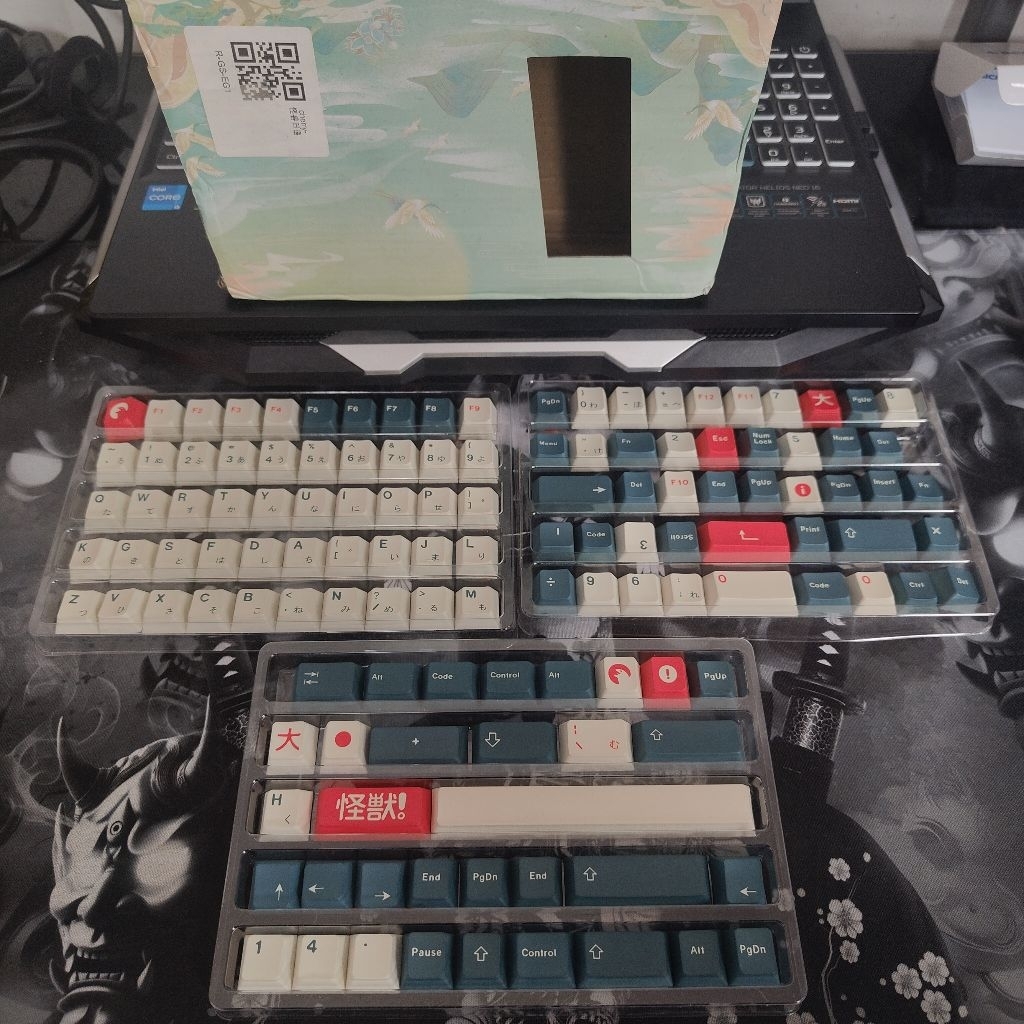 Yongqiu GMK KAIJU Keycaps PBT dye-sub Cherry profil untuk Keyboard