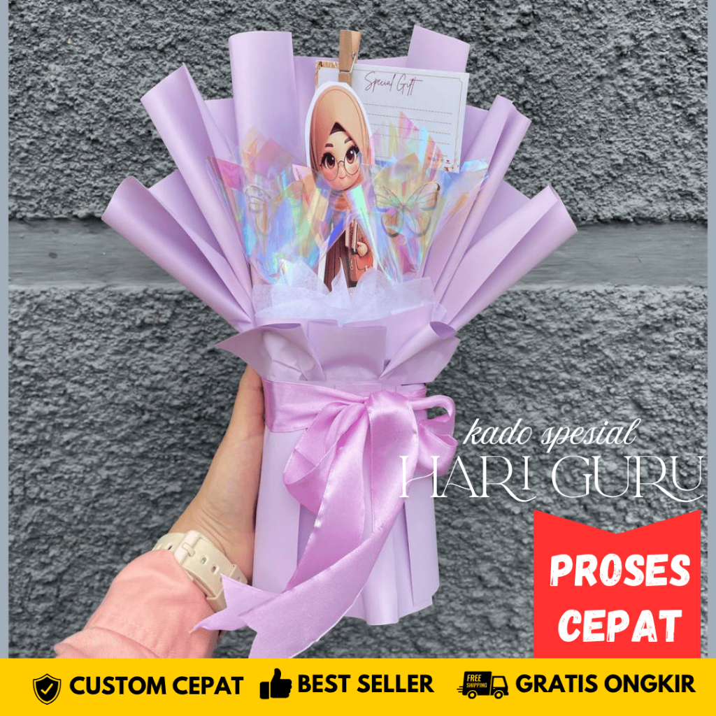 BUKET BUNGA VALENTINE WISUDA ARTIFICIAL PALSU ASLI MURAH / BUCKET KUPU-KUPU WISUDA ULTAH BESTIE PACA