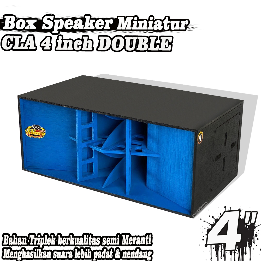 Box Speaker Miniatur Cla 4 Inch BIRU
