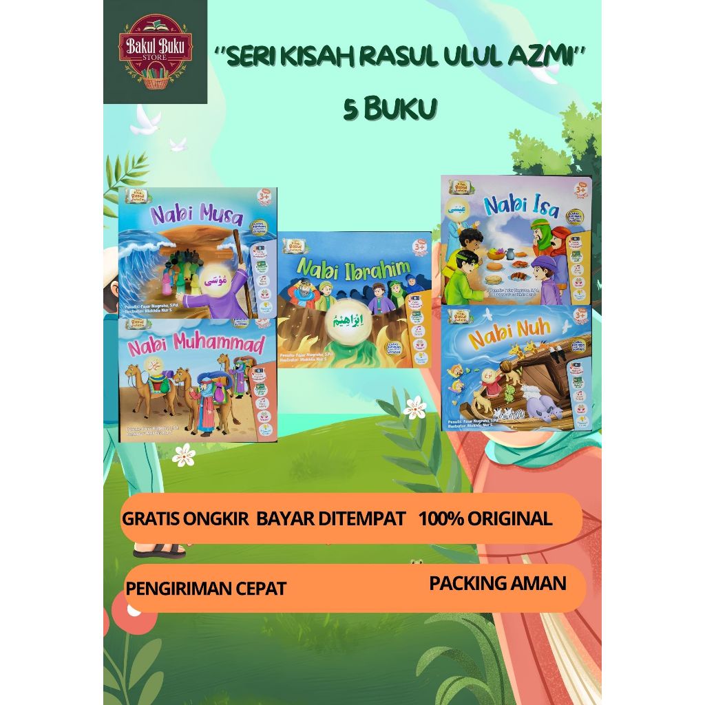 BUKU CERITA NABI ''SERI RASUL ULUL AZMI' 5 BUKU