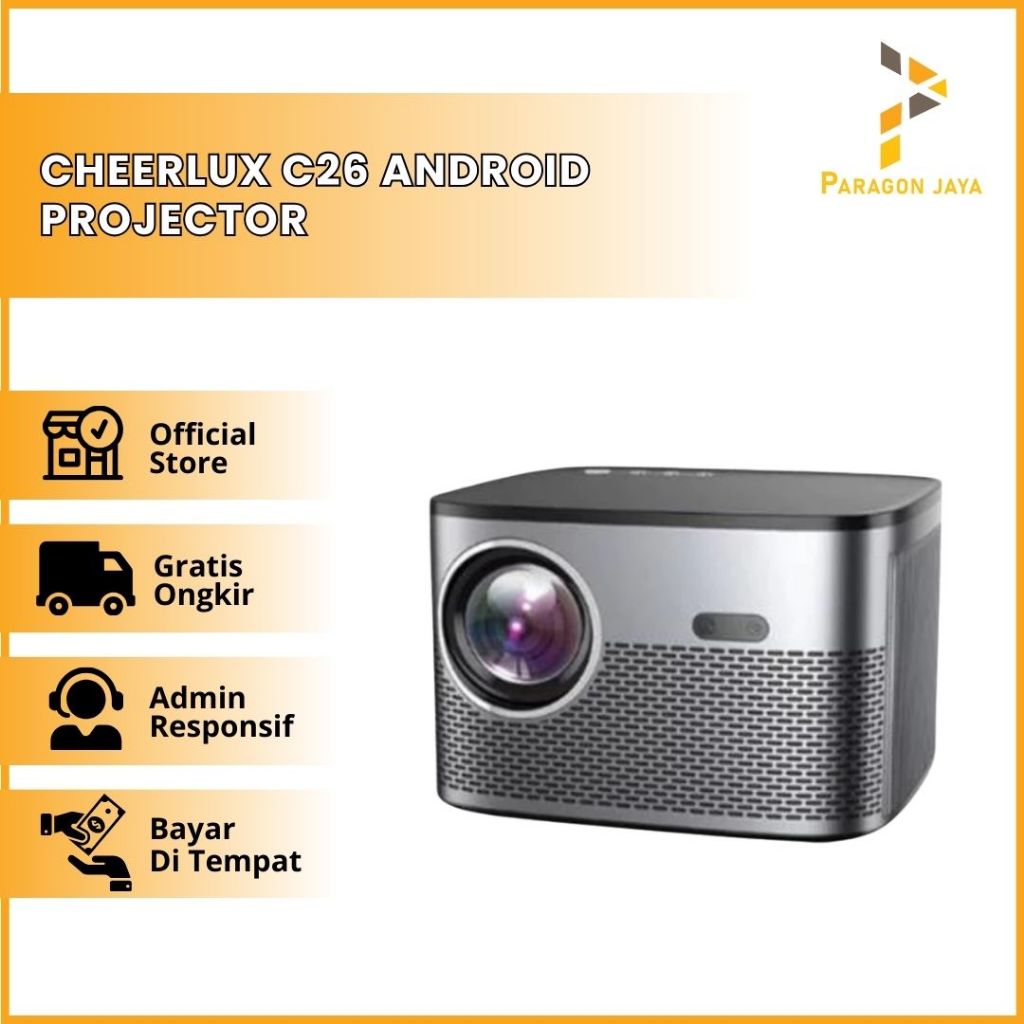 CHEERLUX C26 ANDROID Projector 280 ANSI Auto Focus Digital