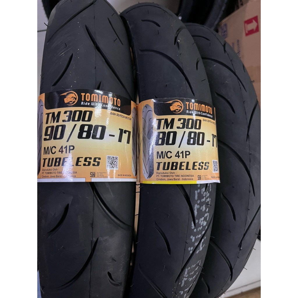 Ban Luar Ring 17 Tomimoto 80/80-17, 90/80-17 TM 300 (Tubeless)
