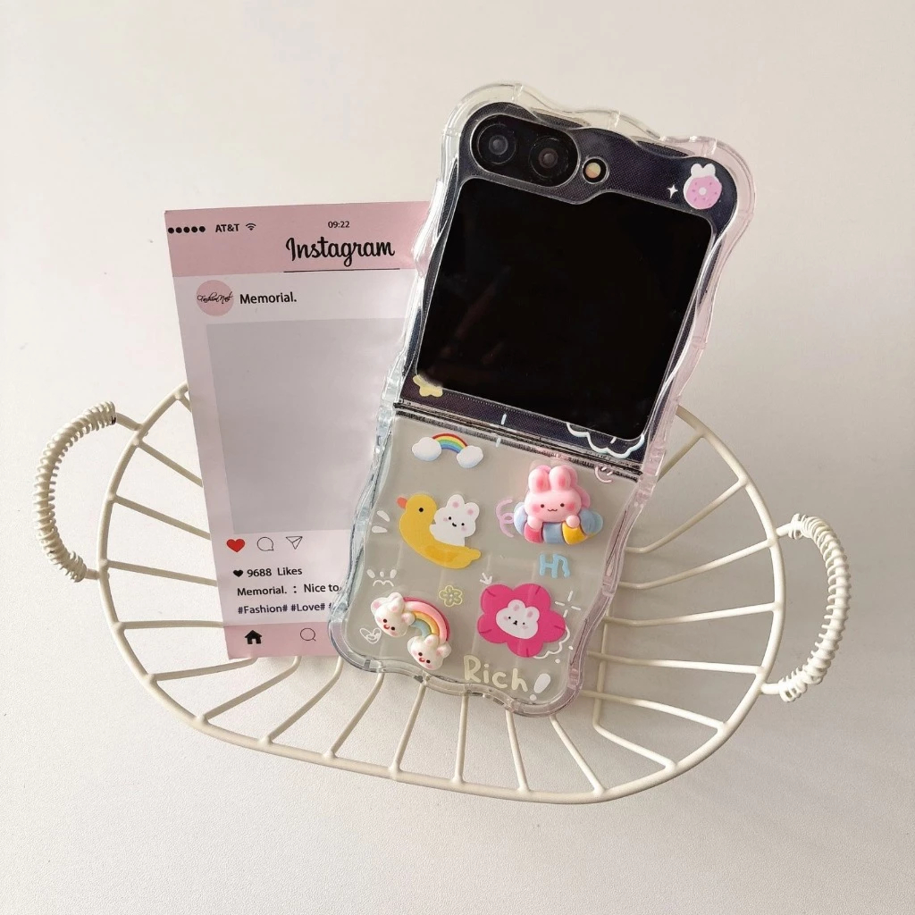 Case Flip Motif 3D HE 307 Case Samsung Z Flip 3 | Samsung Z Flip 4 | Samsung Z Flip 5 | Samsung Z Fl