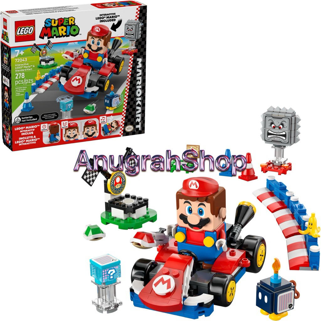 LEGO 72043 SUPER MARIO 2025 Interactive LEGO Mario & Standard Kart