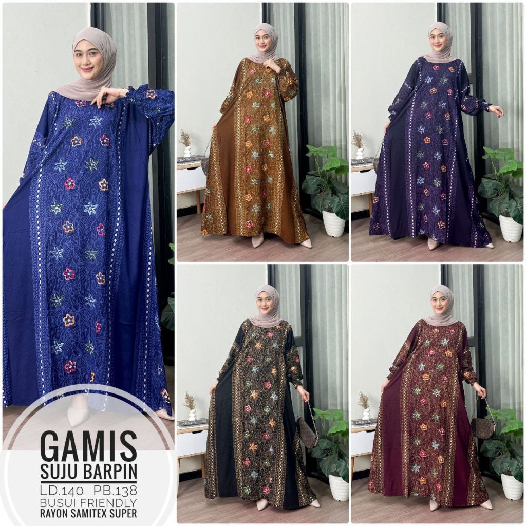 Gamis Batik Super Jumbo LD 140