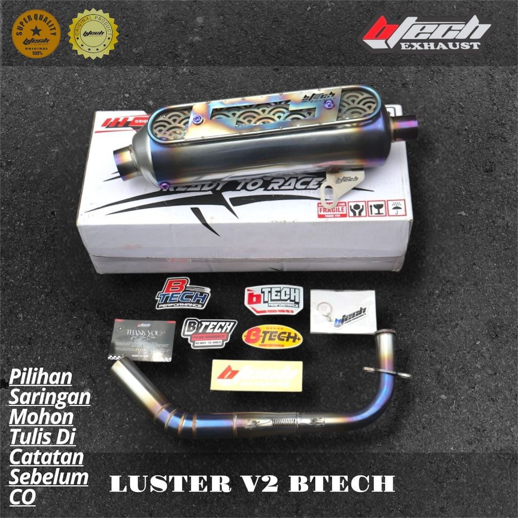 KNALPOT KONDOMAN LUSTER V2 BTECH BAUT TITANIUM PNP ALL MATIC PCX NMAX AEROX VARIO SCOOPY BEAT
