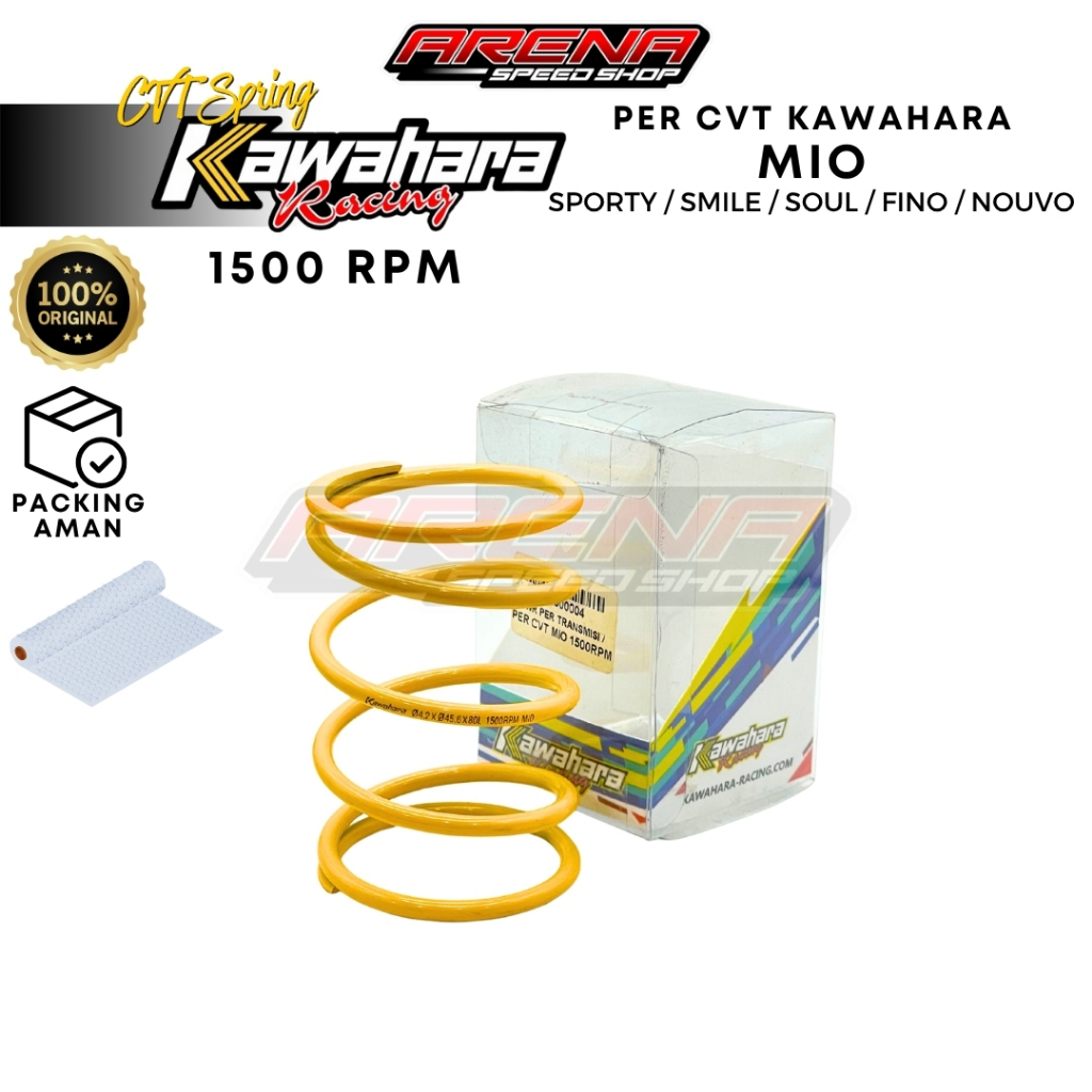 KAWAHARA CVT Torque Spring 1500RPM Mio - Per CVT 1500 RPM Mio Sporty Soul Fino Original Kawahara