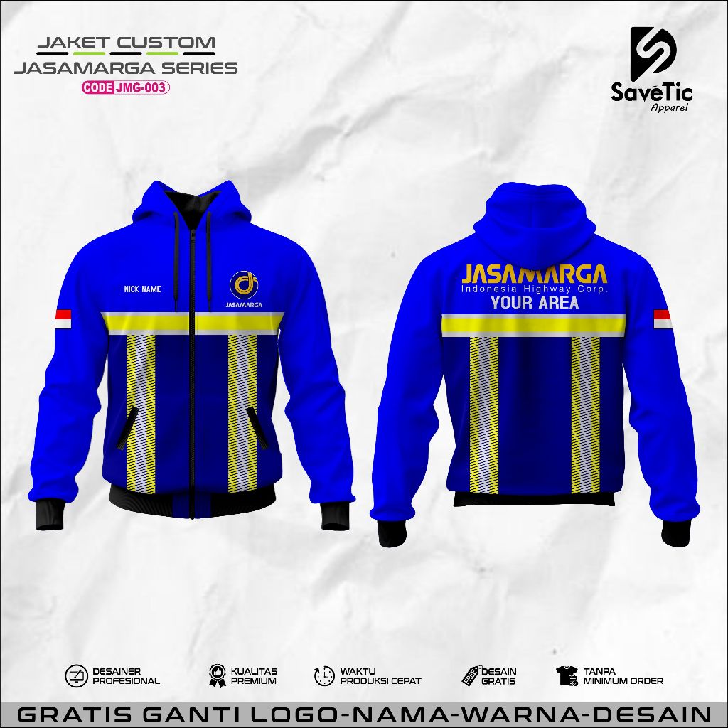 Jaket Jasamarga Full Printing Sublim/Jaket Custom Jasamarga/Hoodie/Bomber/Tracktop/Jaket Instasi Jas