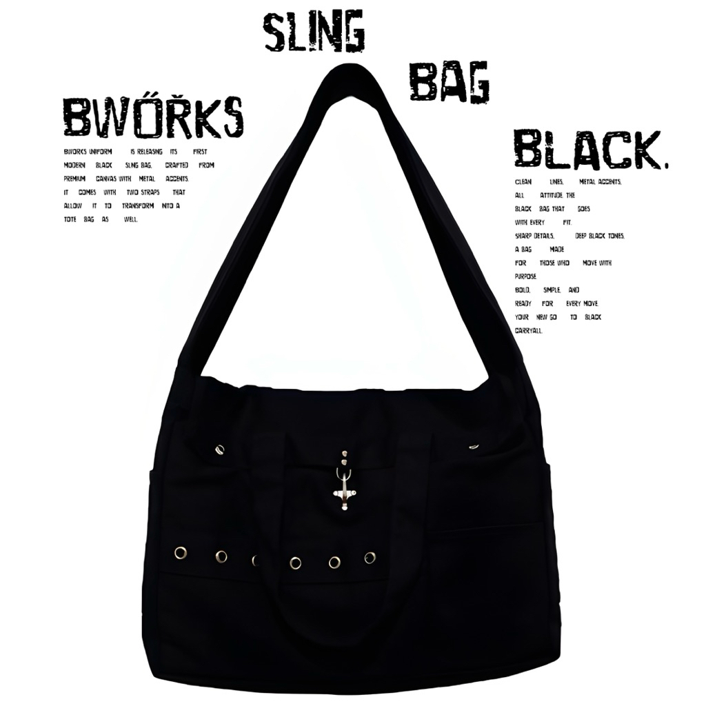 Bworks Black Sling Bag