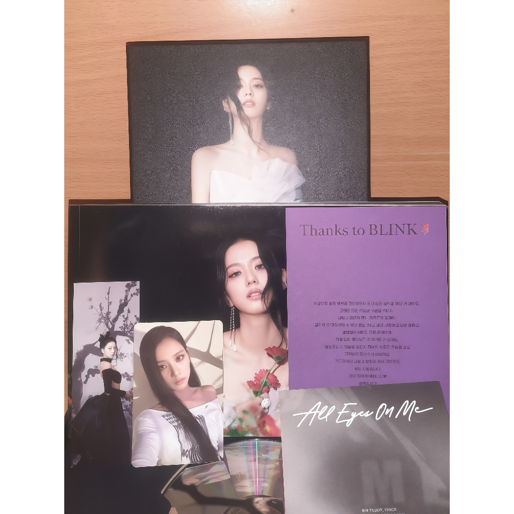 OFFICIAL ALBUM BLACKPINK ROSE -R- FIRST SINGLE ALBUM, ROSIE ALBUM, JISOO ALBUM [ME], TAG ALBUM [ME],