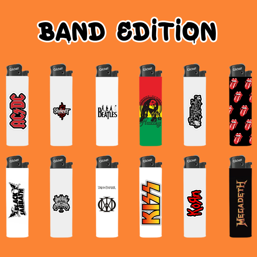 Band Legend Korek Api Cricket Custom Gambar Unik Murah Korek Cricket Band Legend – Premium Edition K