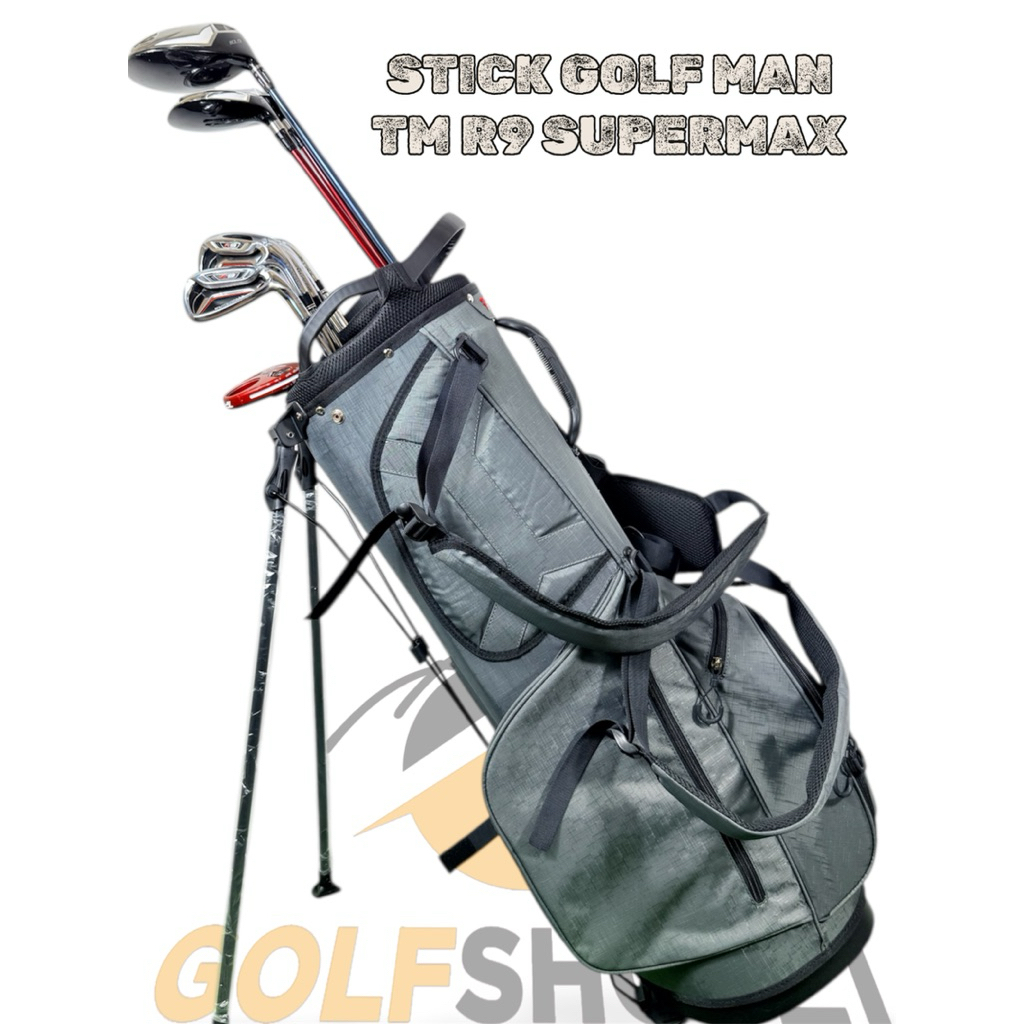 Set Stick Golf Bekas Original Fullset Bag Golf Taylormade R9 Supermax Original Fullset Golf Pria Sha